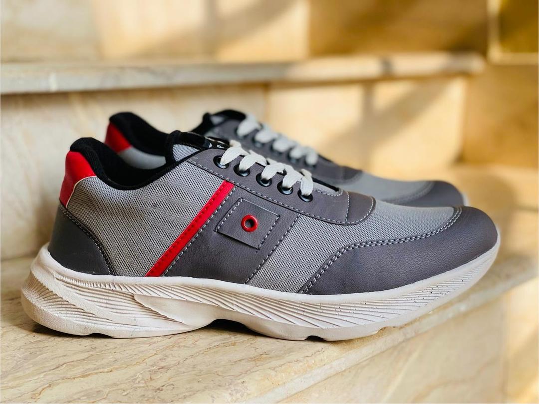 Men's Fabric walking Sneakers Fancy-Grey