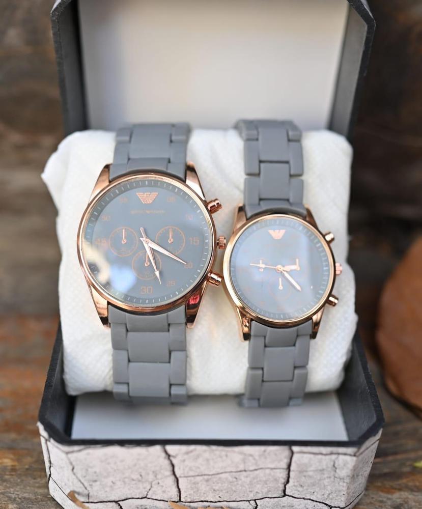 Couple's chronograph watches Grey