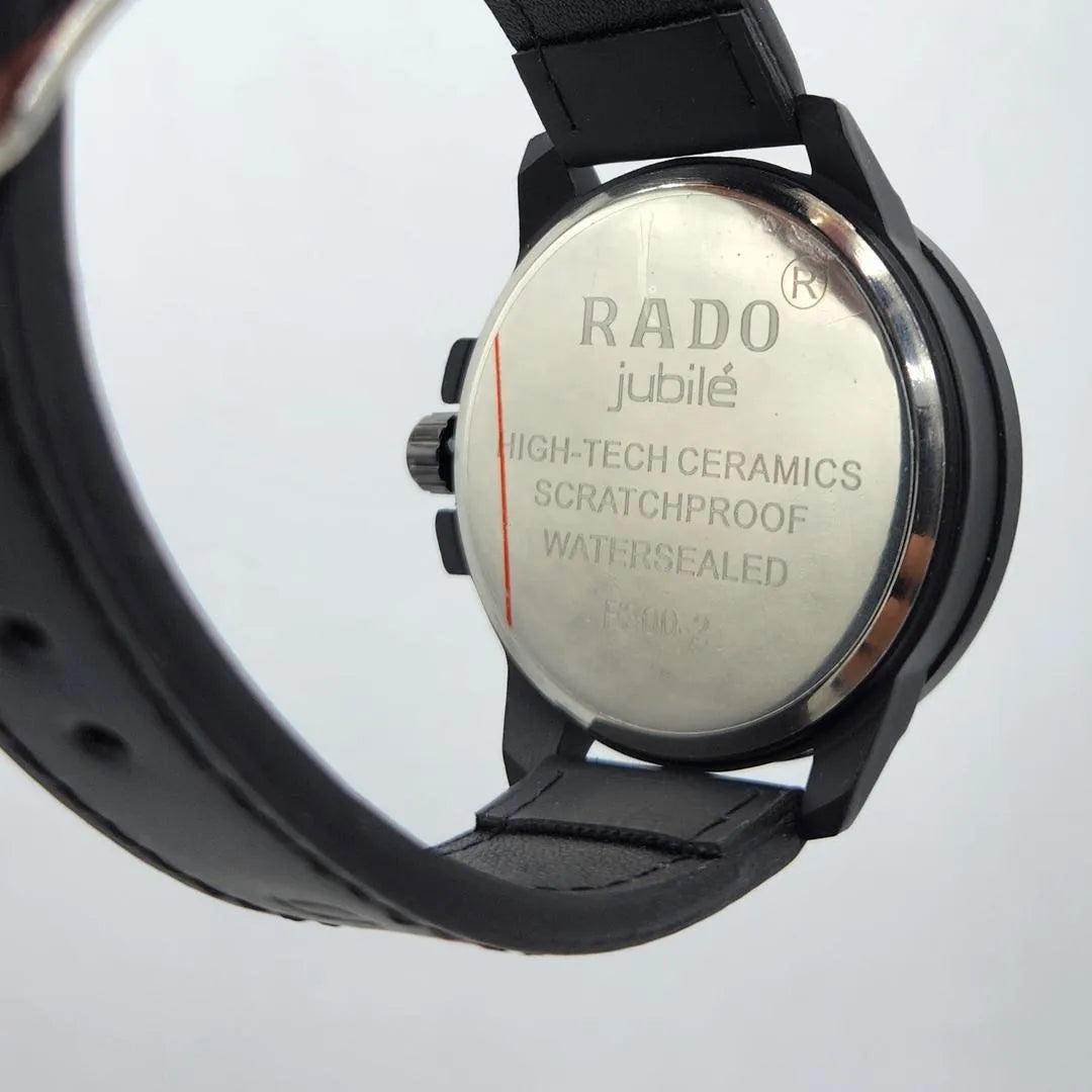 Jubile style men's Casual Watch-Black leather Strap