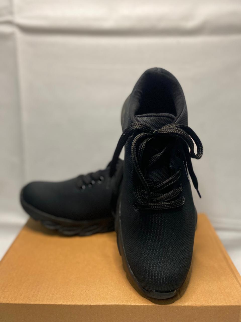 Men's fabric Walking support shoes Black