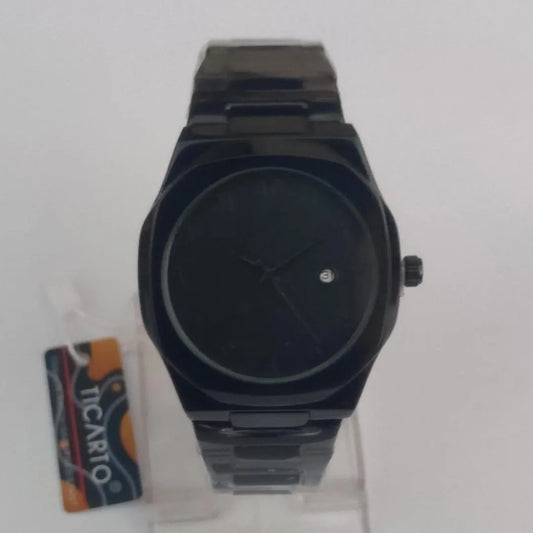 Men's Stainless steel watch -Pc Quartz Movement Watch with box